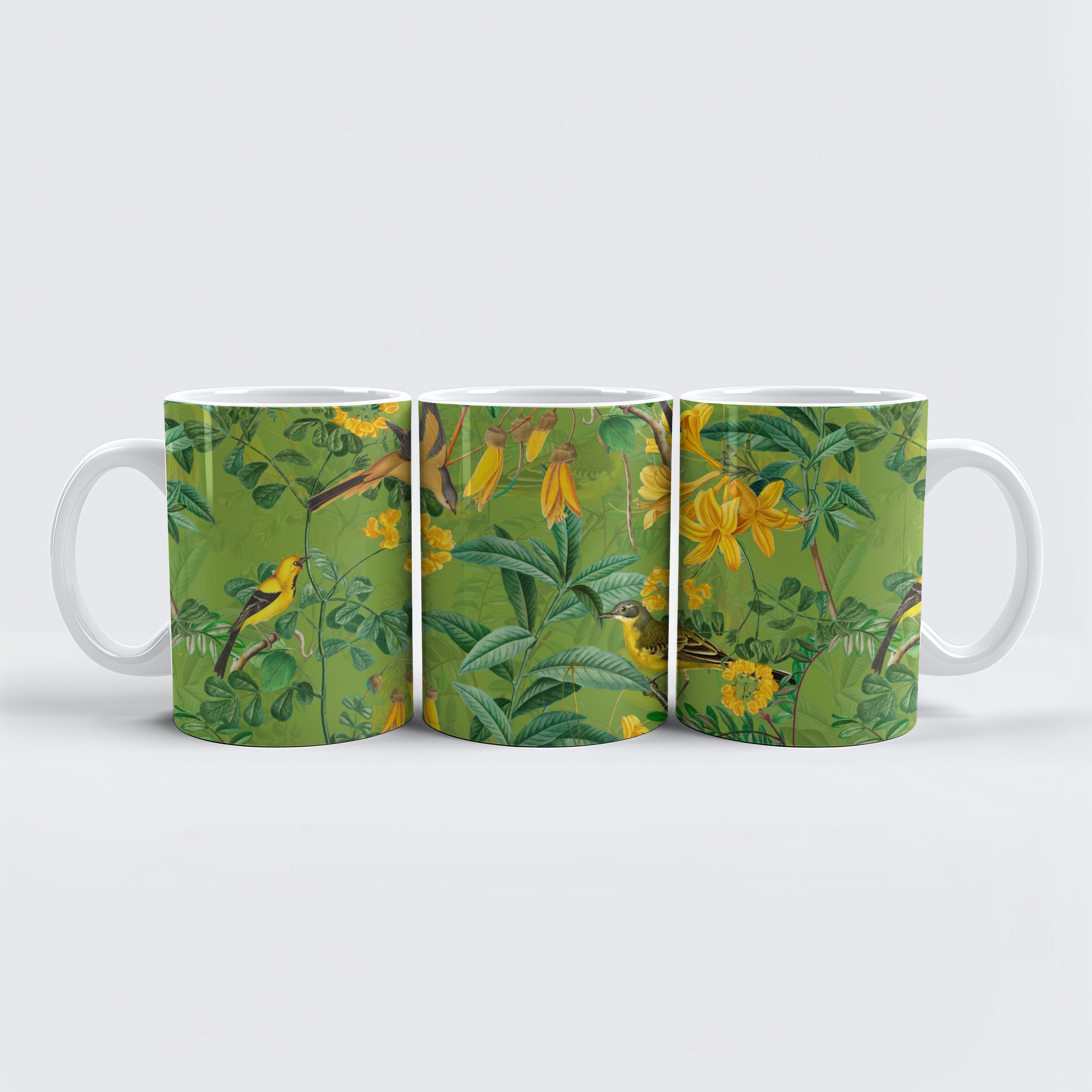 raxxa Tasse "Exotische Nostalgie- Tropische Vintage Dschungel-Kunst", 1-tlg., Keramik