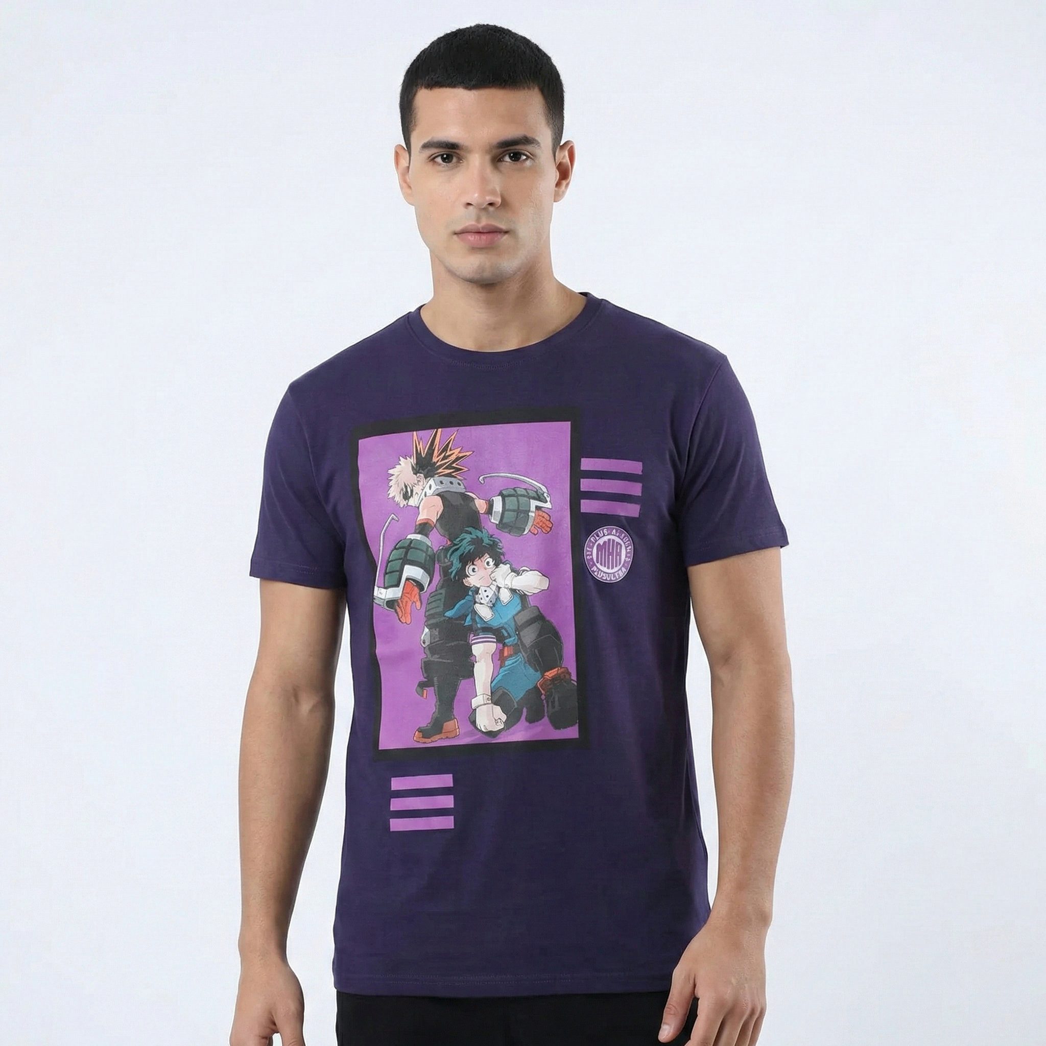 MY HERO ACADEMIA Print-Shirt Anime My Hero Academia Herren Kurzarm T-Shirt Shirt Gr. XS-XL 100% Baumwolle