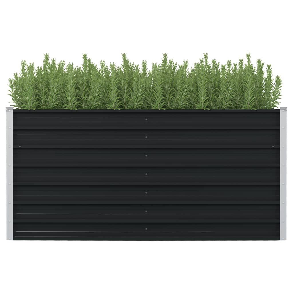 Hochbeet Hochbeet Anthrazit 160 x 80 x 77 cm Verzinkter Stahl