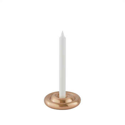 OYOY Kerzenständer Savi Messing, 12,5 x 3 cm Kerzenhalter
