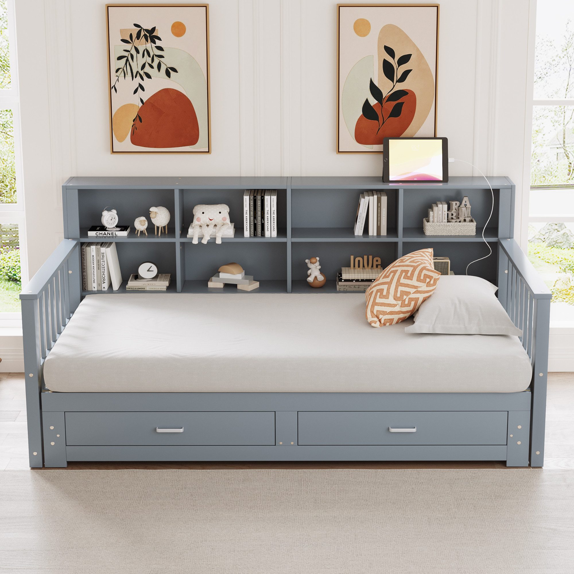 STILVORA Schlafsofa 90/180×190 Bettgestell mit Schubladen günstig online kaufen