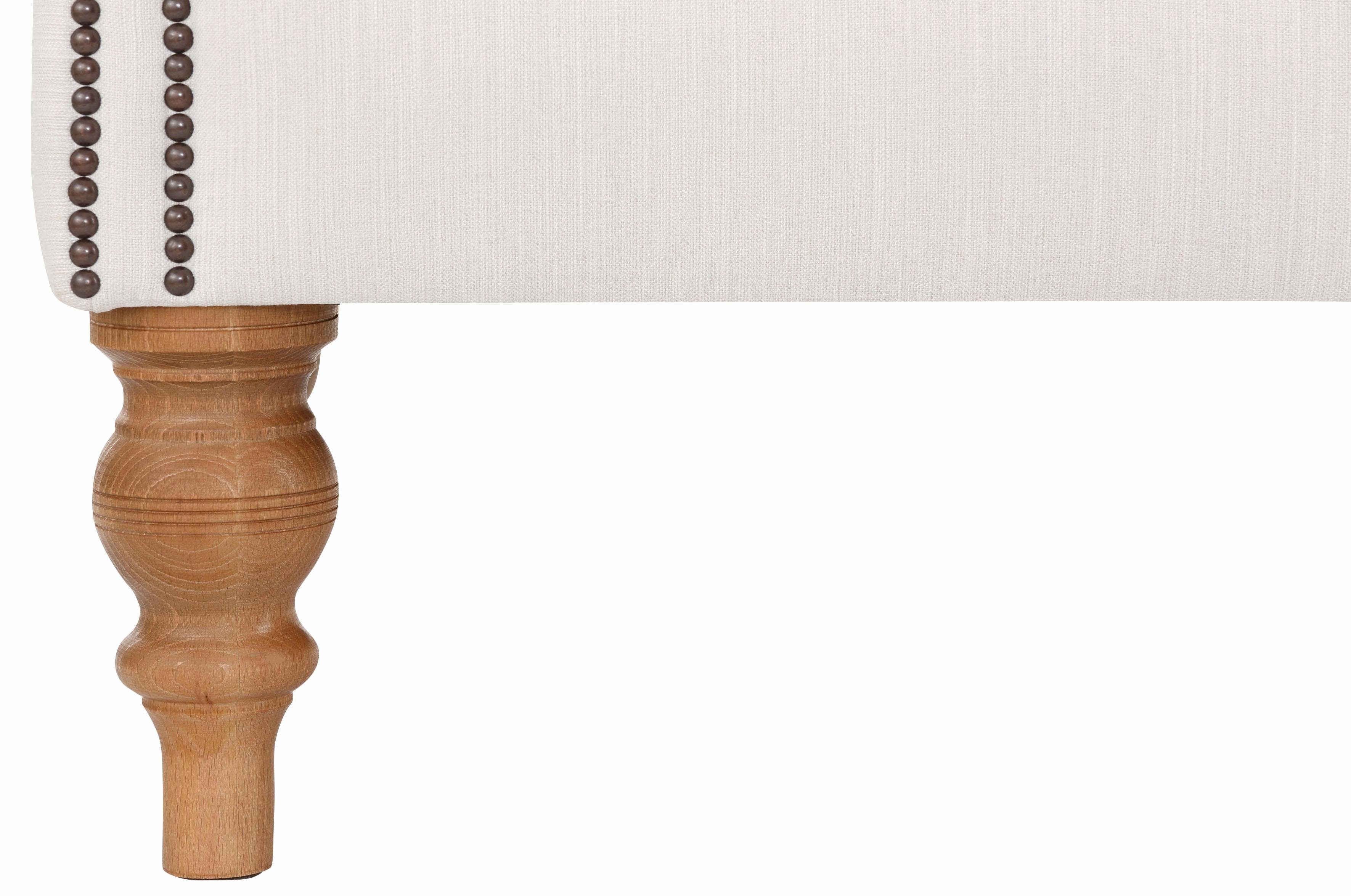 Home affaire Chesterfield-Sofa Lord, mit echter Chesterfield-Knopfheftung und Ziernägeln