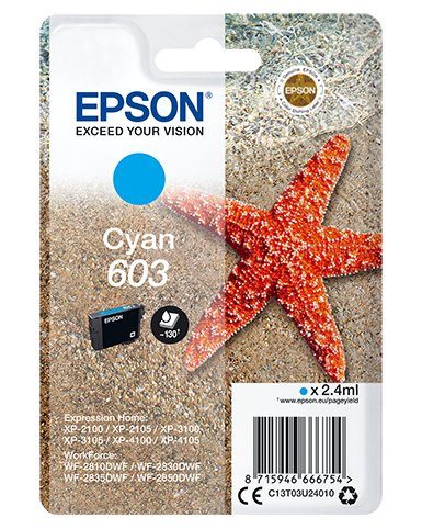 Epson Epson Singlepack Cyan 603 Ink Tintenpatrone