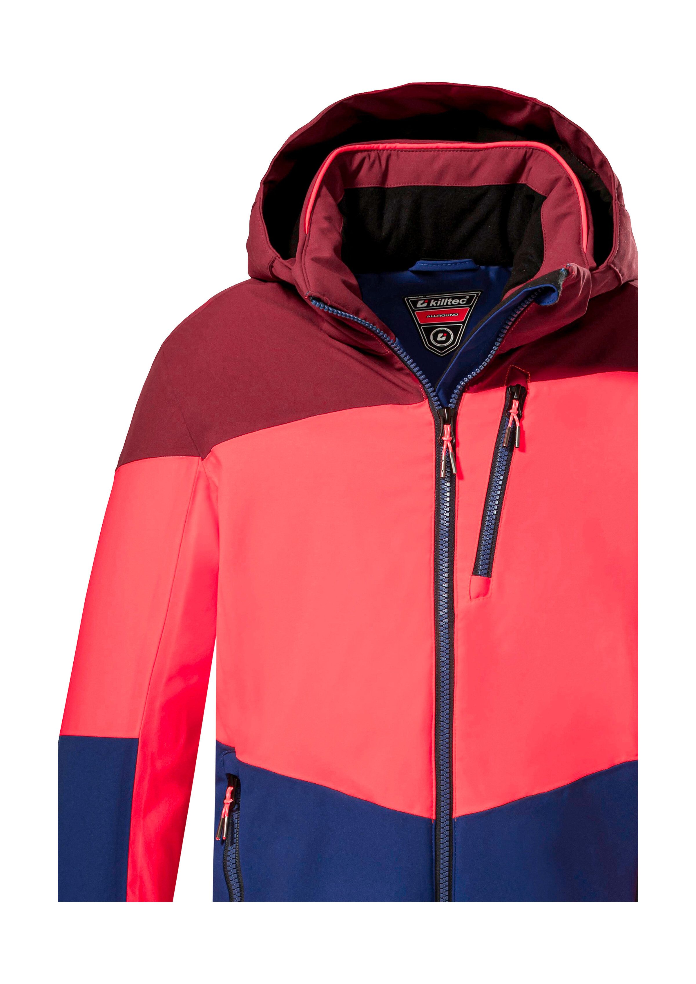 Killtec Skijacke KSW 161 BYS SKI JCKT Wasserdichte, atmungsaktive Skijacke mit abnehmbarer Kapuze