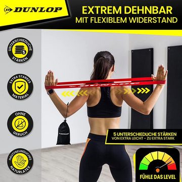 Dunlop Widerstandsband Fitnessbänder Trainingsbänder Widerstandbänder (Set)