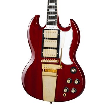 Epiphone E-Gitarre, Joe Bonamassa 1963 SG Custom Dark Wine Red - Double Cut Modelle