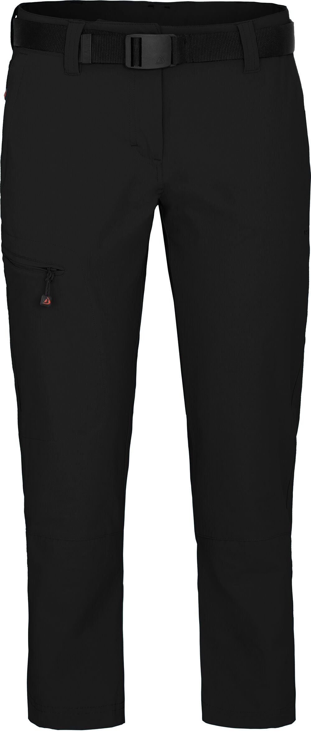 Bergson Outdoorhose MENA 7/8 (slim) vielseitige Damen 7/8 Wanderhose, Normalgrößen, schwarz