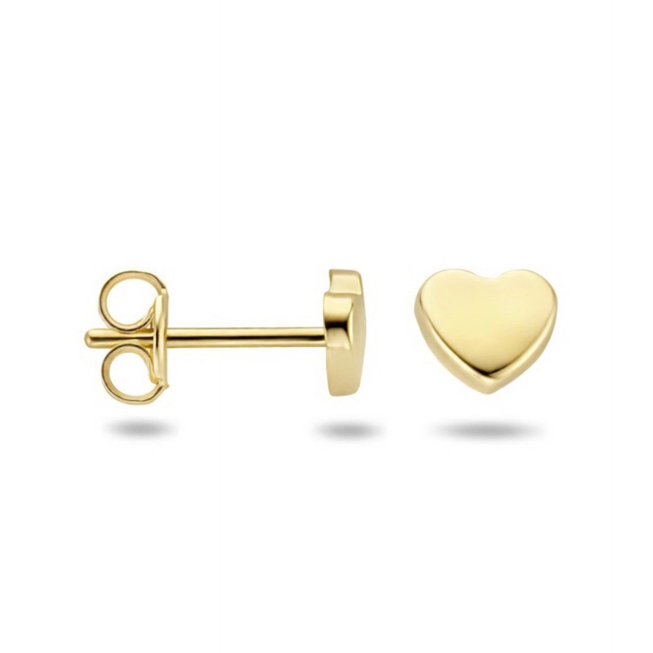 Paar Ohrstecker 375er Gelbgold Ohrstecker Herz