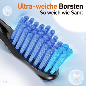 7MAGIC Aufsteckbürsten D36 Tiefenreinigung Aufsteckbürsten für 7MAGIC Elektrischen Zahnbürste, 2er Set, Arbeitet mit Precision Clean, 3D Whitening, Sensitive Clean, U-förmige Borsten, Standardgröße,Ersatzbürsten für tägliche Reinigung