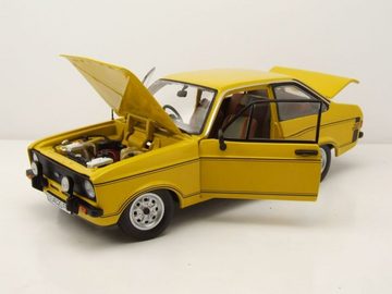 Sun Star Modellauto Ford Escort MK2 Sport RHD 1975 gelb Modellauto 1:18 Sun Star, Maßstab 1:18