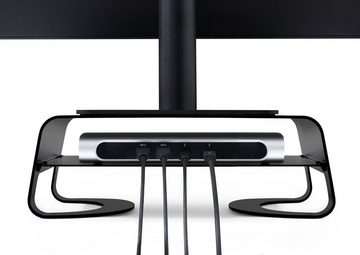 Twelve South Curve Riser, Desktop / Monitor Ständer mit Ablagefläche, Schwarz Standhalterung, (iMac, PC Bildschirm)