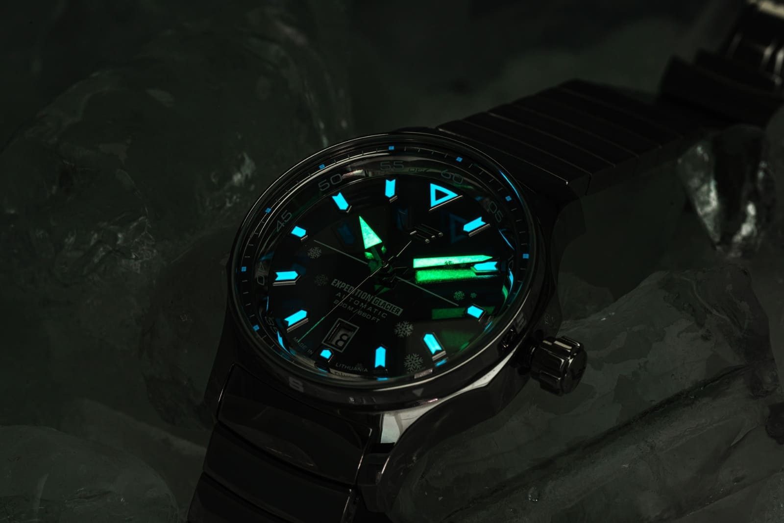 Vostok Europe Automatikuhr Expedition South Pole Glacier 592A784 Saphirglas 43 mm