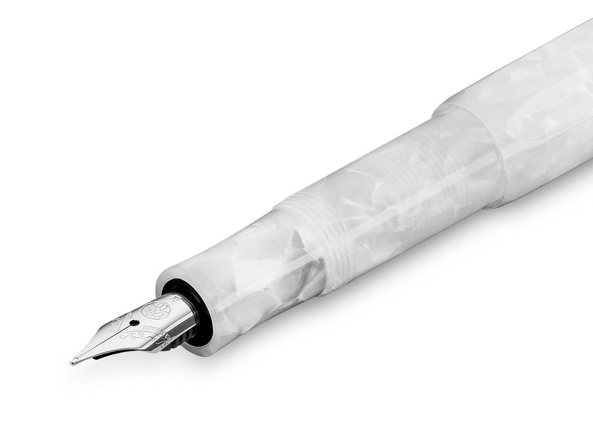 Kaweco Füllfederhalter Kaweco Art Sport Füllhalter Mineral White, Fein Stahl Blank