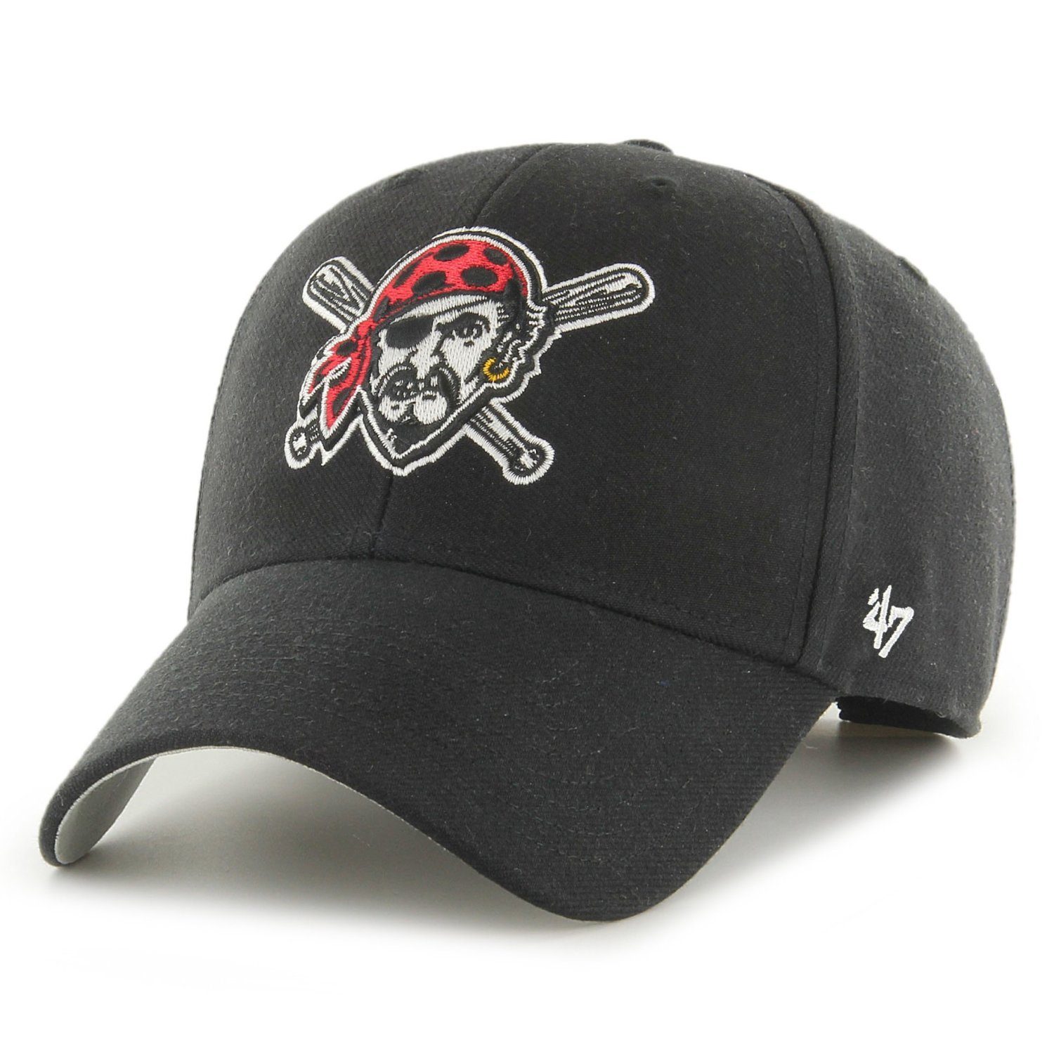 47 Brand Pittsburgh Pirates Trucker Mesh Cap – Tropic Camo Design, Adjustable Snapback