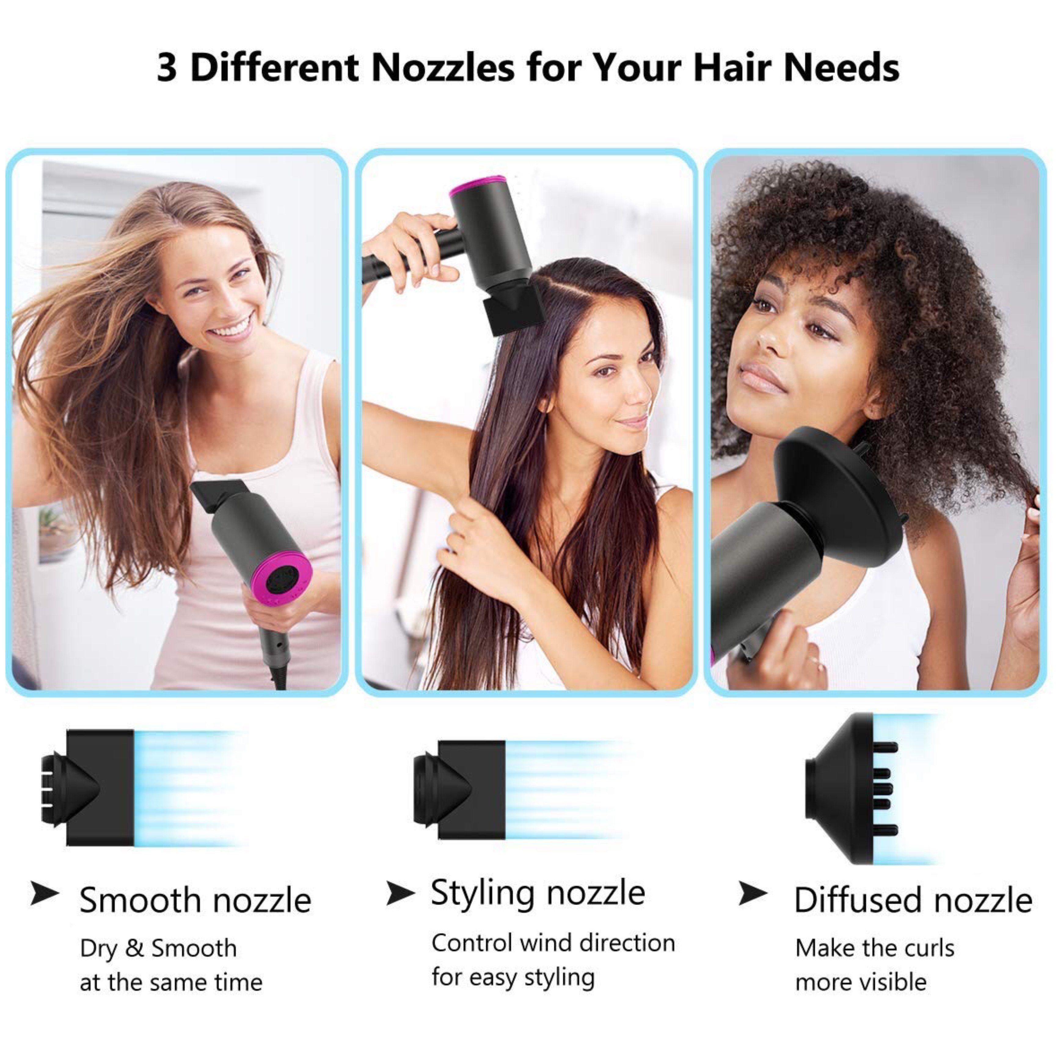 Lalano`S Cosmetics Haartrockner Ionic W, Dryer Volumizer AC-Motor 2000,00 in Hairstylist, Hair 3 Warmluftbürste 1