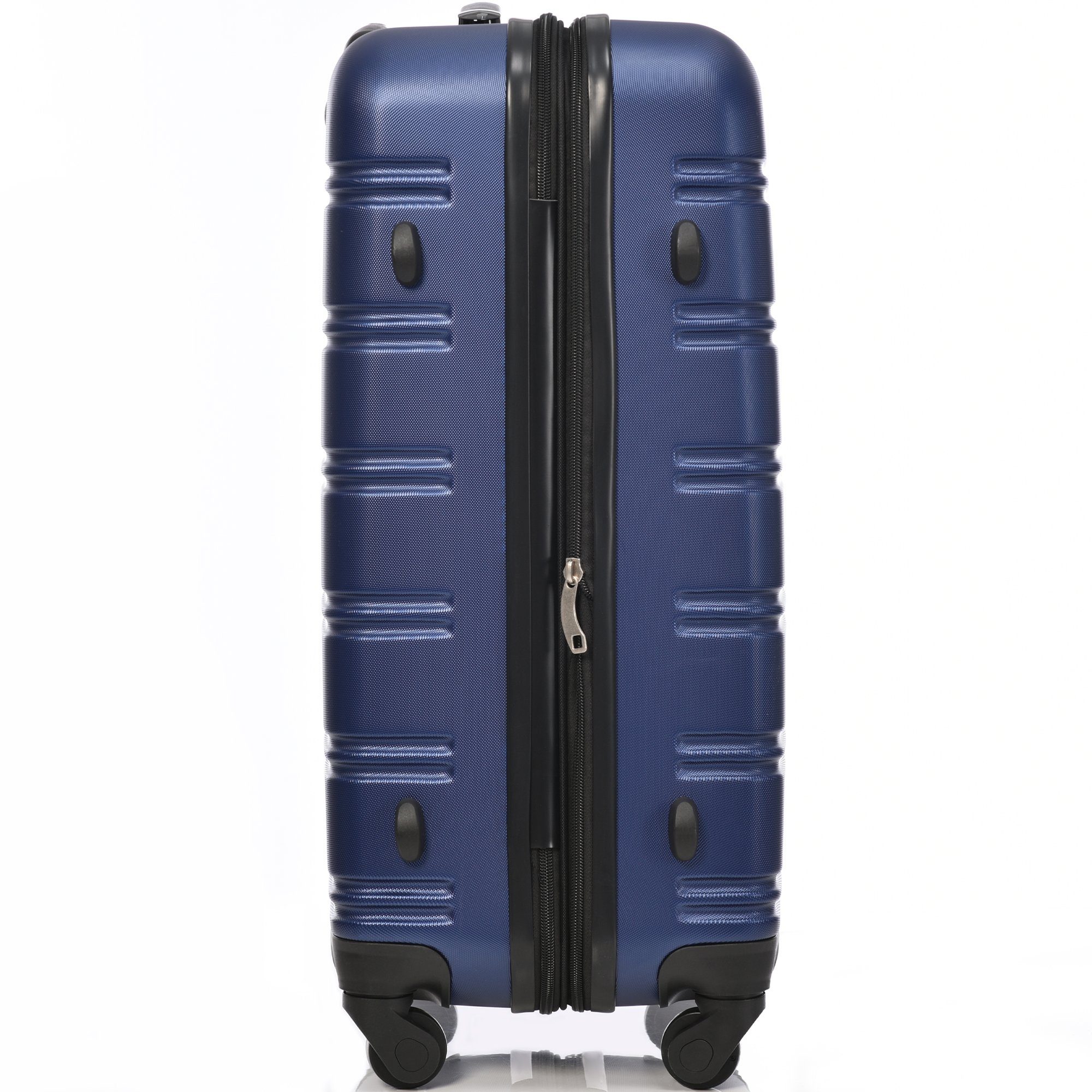 Ulife Trolleyset Rollkoffer Reisekoffer Geschäftsreisekoffer mit 4 TSA-Schloss, tlg) Blau Rollen, (3
