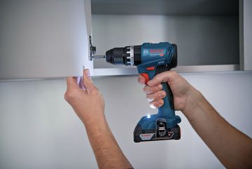 BOSCH Akku-Schlagbohrschrauber GSB 18V-45, 18 V, Mit 2x Akku 2 Ah - im L-Case Pick & Click