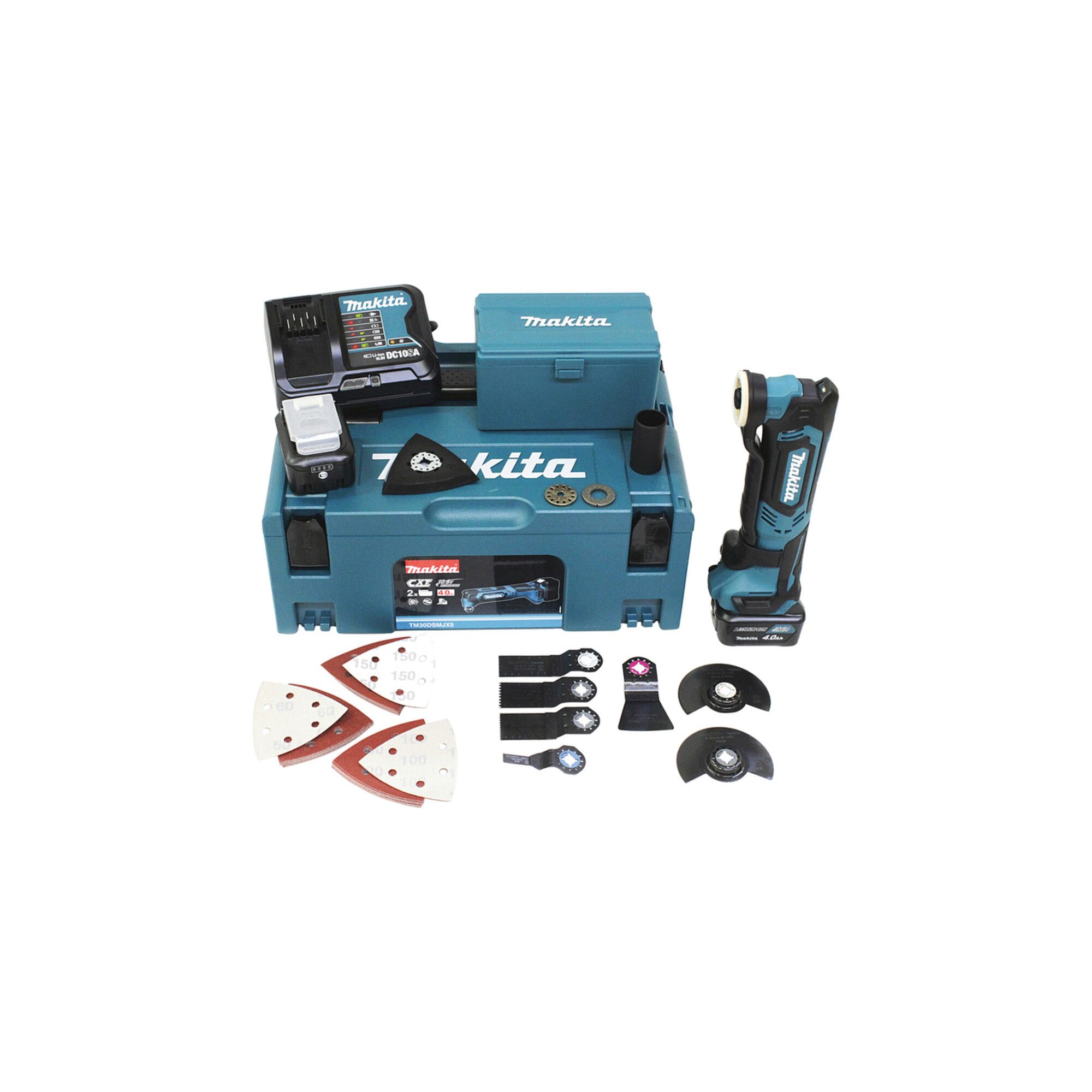 Makita Akku-Multifunktionswerkzeug Makita Akku-Multifunk-Werkzeug 10,8V TM30DSMJX5