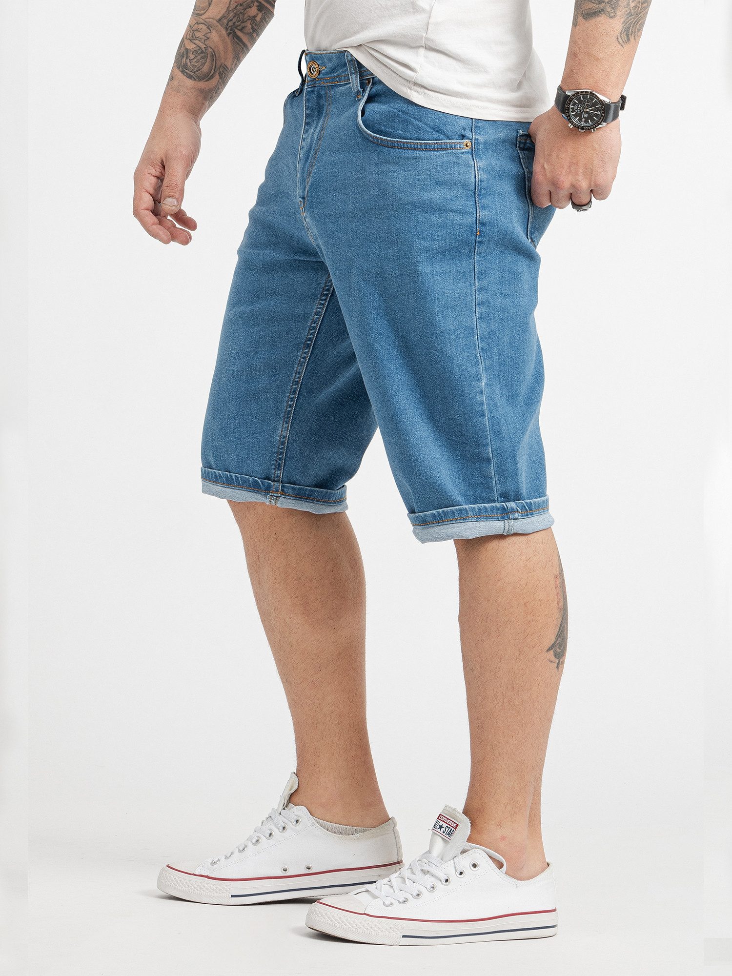 Rock Creek Bermudas Herren Shorts Jeansshorts Denim Blau RC-2424 günstig online kaufen