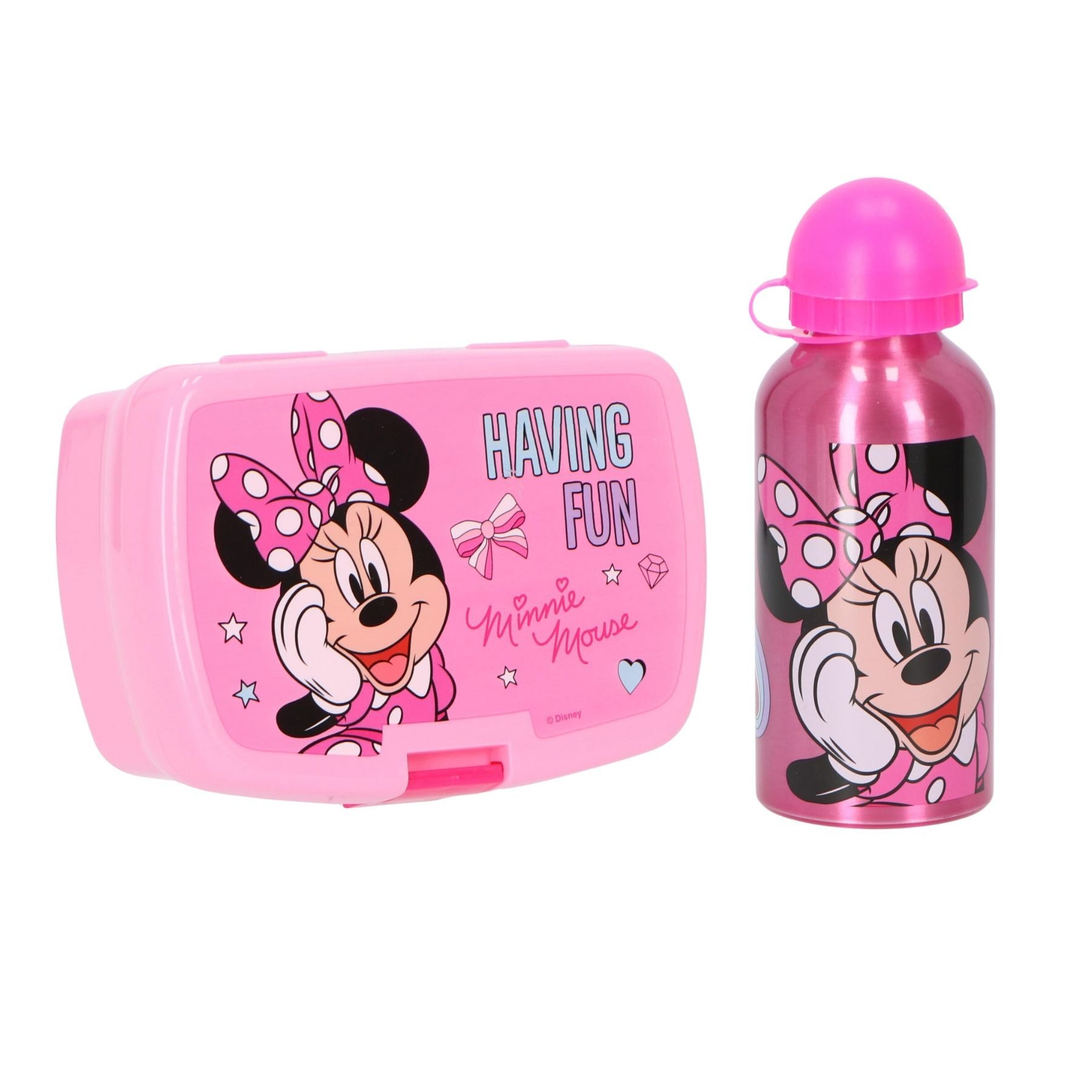 Disney Minnie Mouse Lunchbox Disney Minnie Mouse Lunchpaket mit Lunchbox und 400 ml Trinkflasche