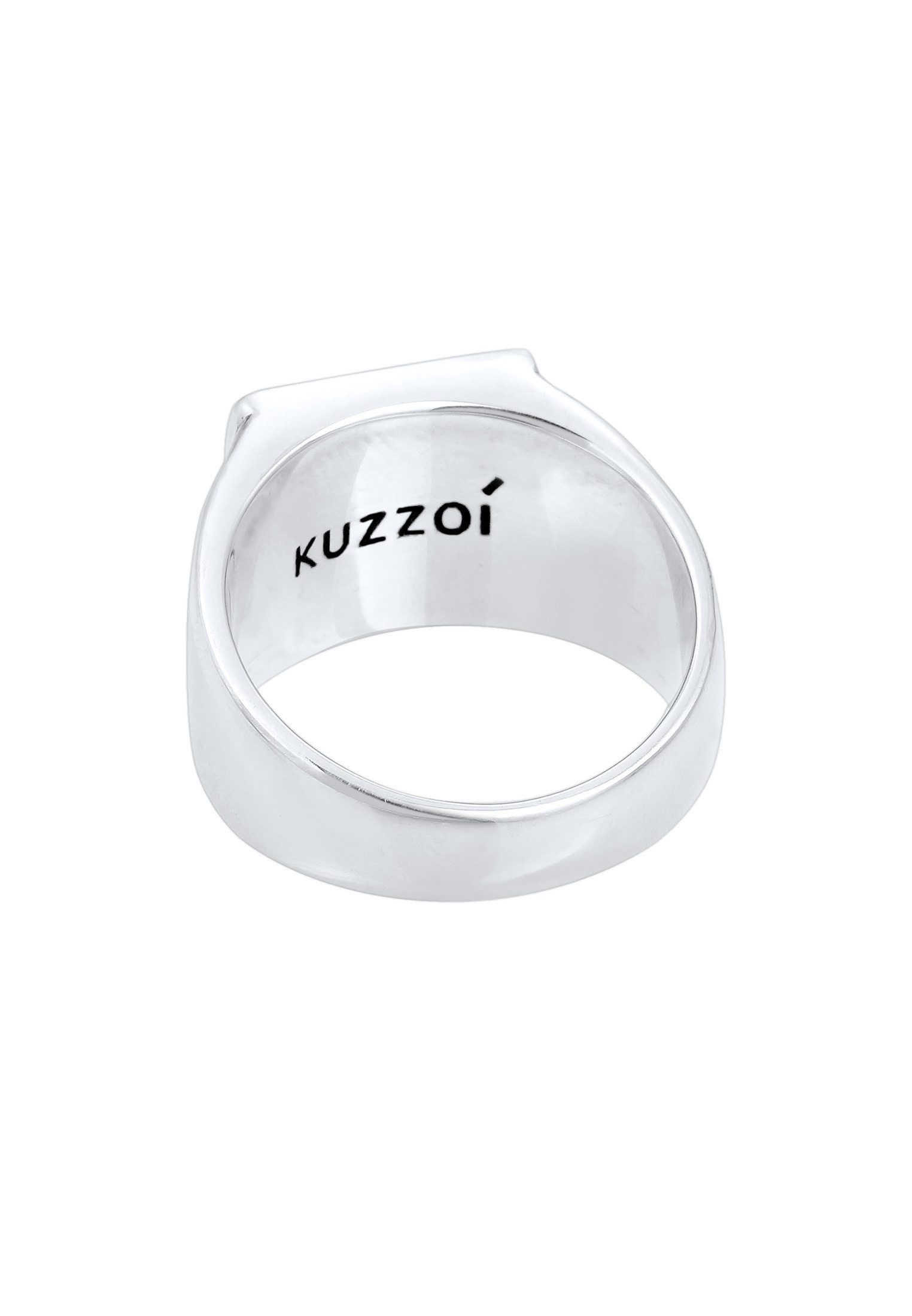 Kuzzoi Siegelring Herren Siegelring Anker Symbol Oxidiert 925 Silber – Bild 4 von 5