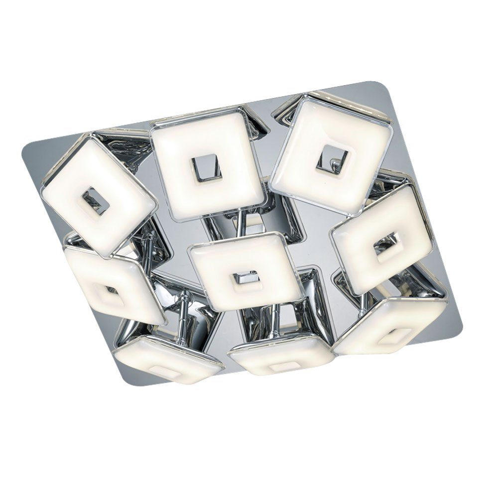 TRIO Leuchten LED Deckenspot, LED-Leuchtmittel fest verbaut, Warmweiß, LED 34 Watt Decken Прожектори Esszimmer Küchen Chrom Lampe verstellbar