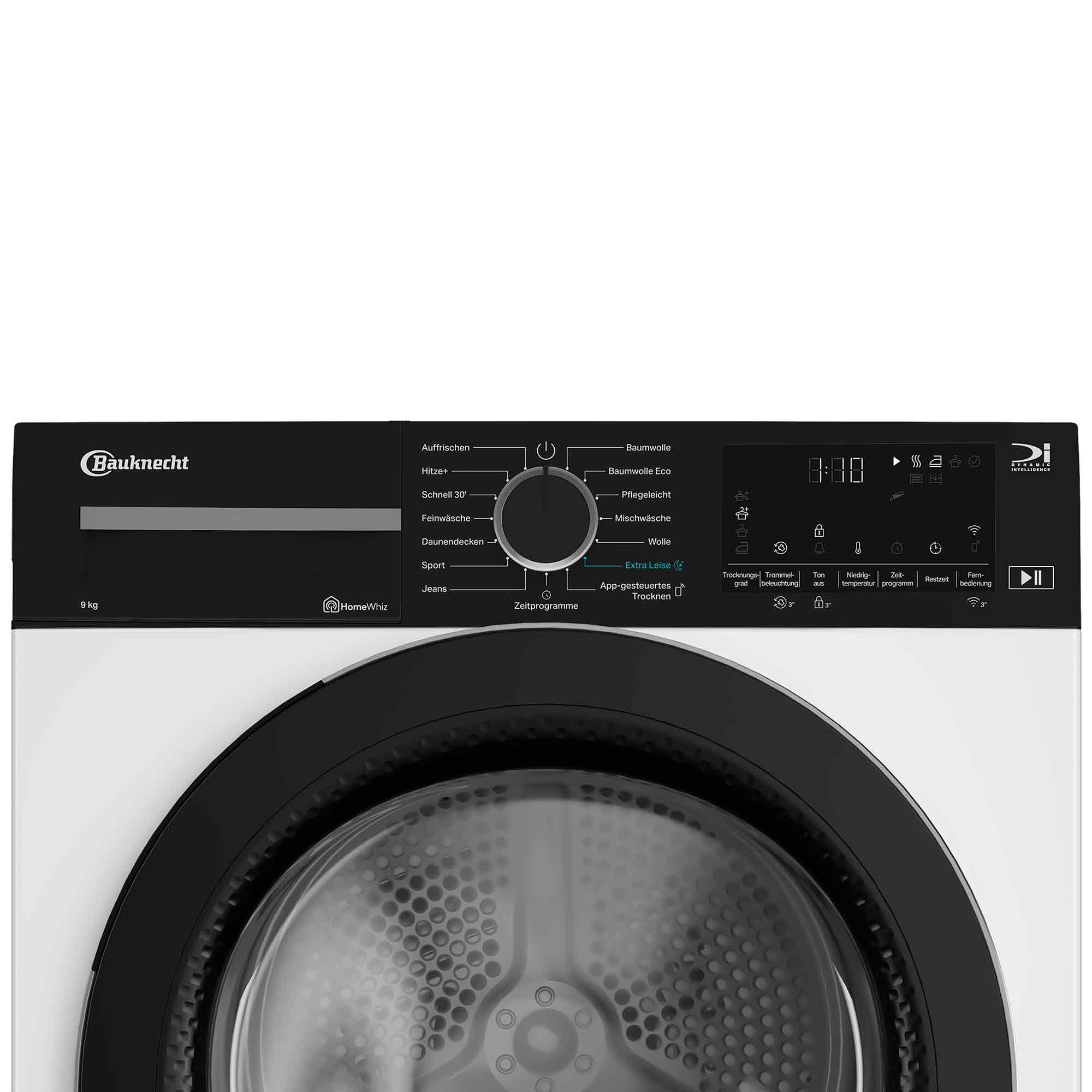 BAUKNECHT Wärmepumpentrockner BT 9RC WS, Precision Dry, Adaptive Dry, HomeWhiz App, Startzeitvorwahl