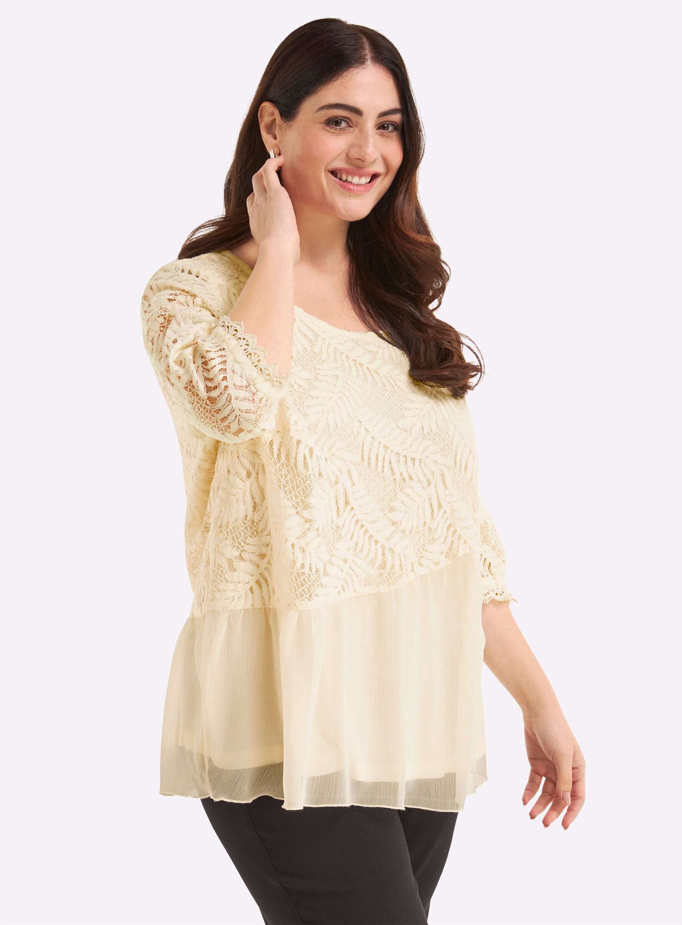 Witt Klassische Bluse Bluse 3/4-Arm