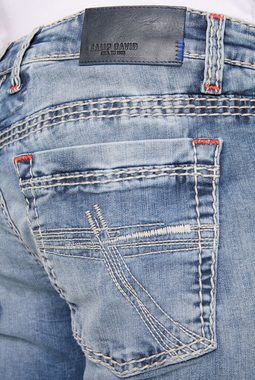 CAMP DAVID Slim-fit-Jeans mit Wrinkle-Effekten