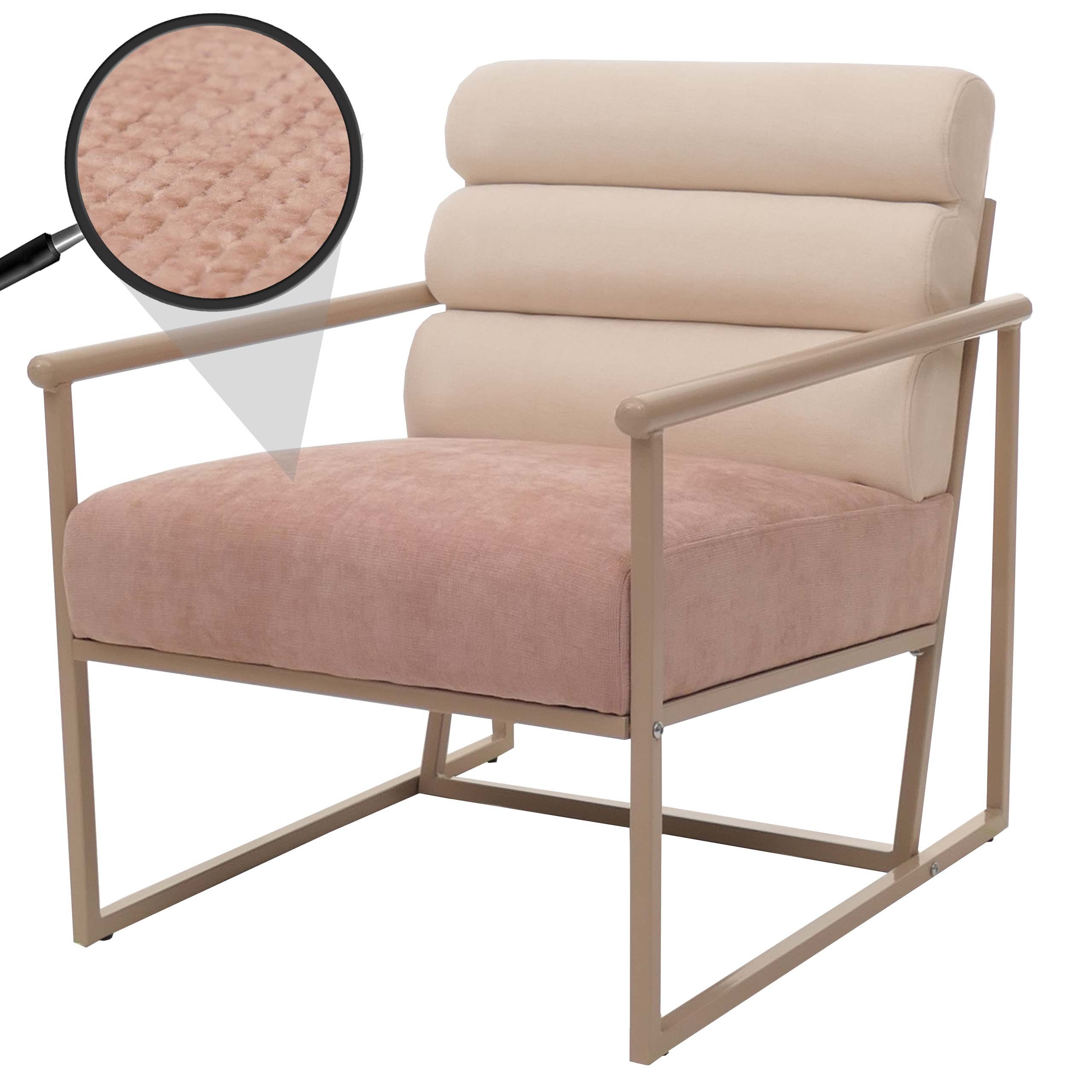 MCW Loungesessel MCW-O38, Mit samtiger Haptik