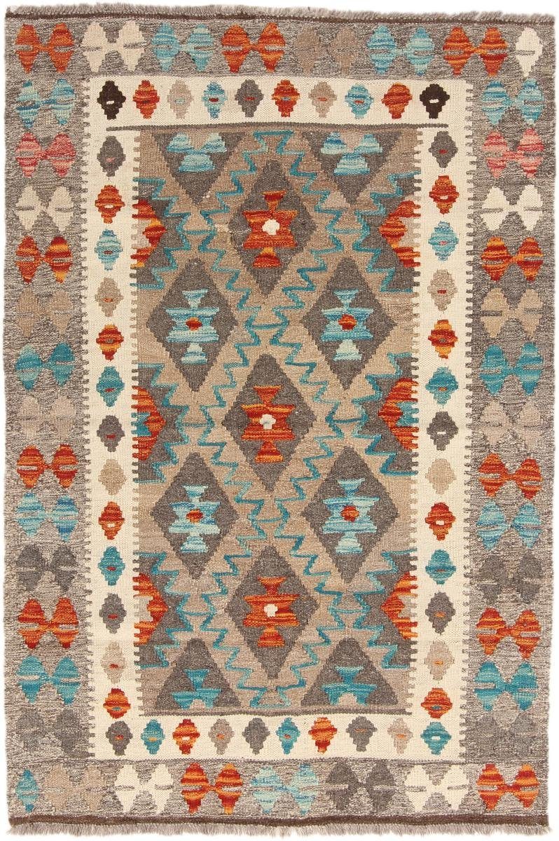 Orientteppich Kelim Afghan 102x152 Handgewebter Orientteppich, Nain Trading, rechteckig, Höhe: 3 mm