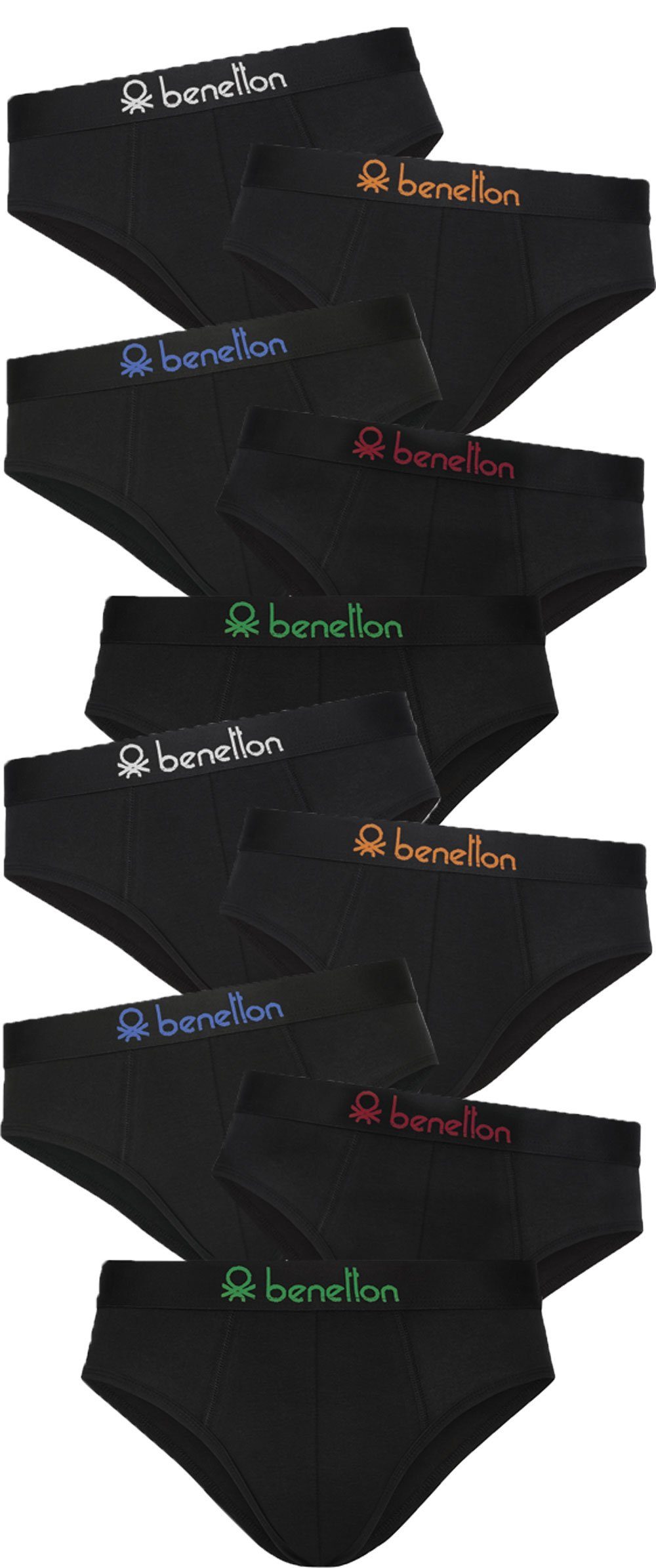 United Colors of Benetton Slip (Set, 10er-Pack) mit hohem Baumwoll-Anteil und optimaler Passform