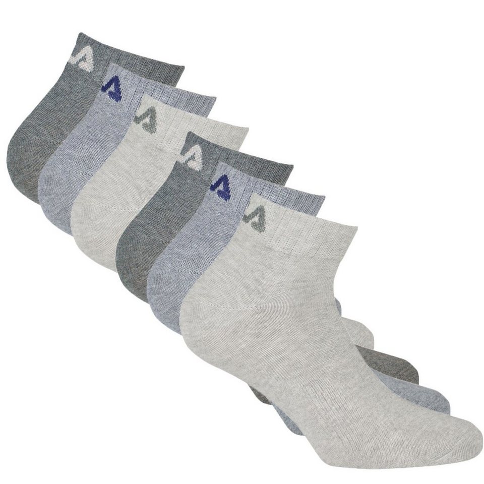 Fila Kurzsocken Unisex Quarter Socken, 6er Pack - Kurzsocken