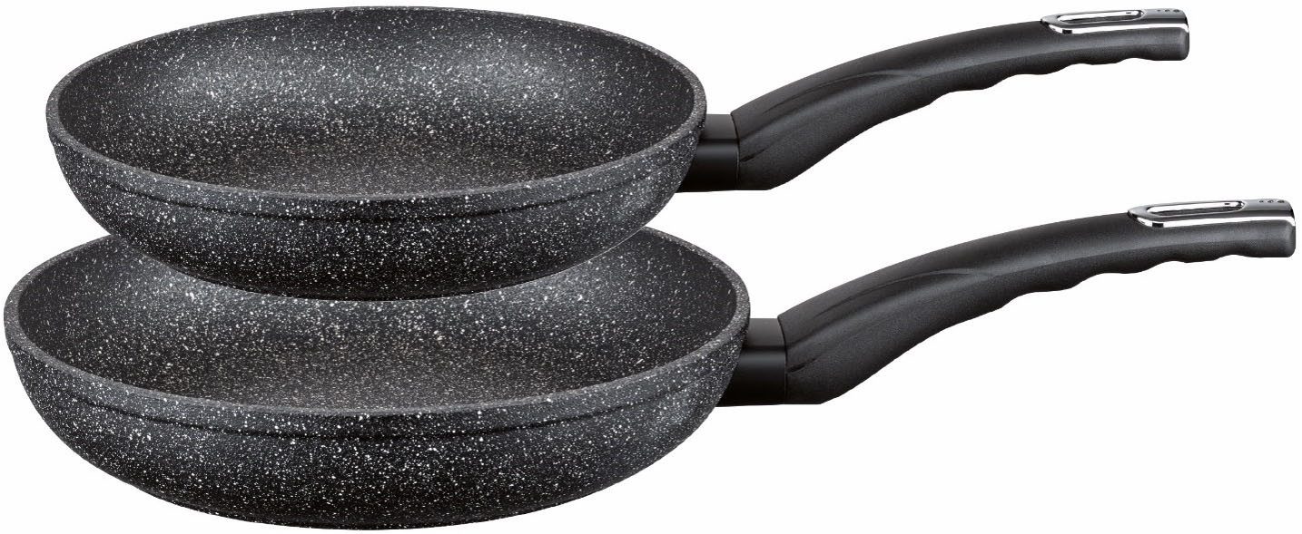 Elo Сковороды-Set Granit Evolution 2 teilig, Aluminium (Set, 2-tlg., je 1 Pfanne Ø 24/28 cm), Induktion