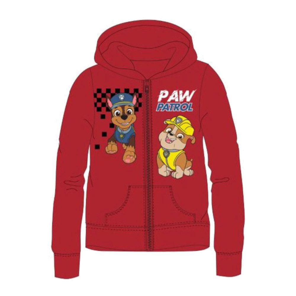 PAW PATROL Collegejacke PAW Patrol Leichte Sommerjacke für Jungen mit Chase und Rubble in Rot