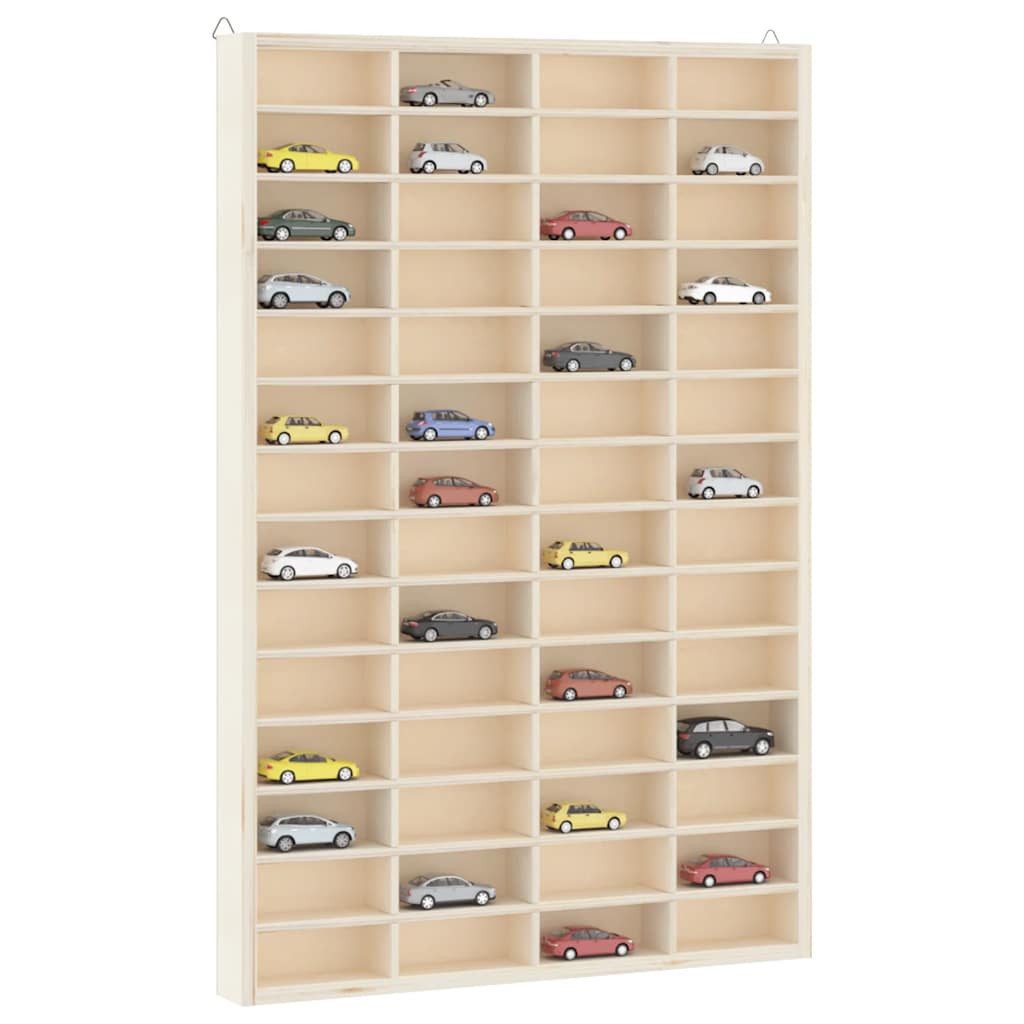 vidaXL Regal Sammlervitrine aus Holz mit 56 Fächern 40 x 4,5 x 60 cm, 1-tlg. – Bild 2 von 5