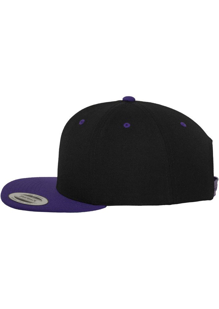 Snapback 2-Tone Flex Cap balck/purple Flexfit Classic Snapback