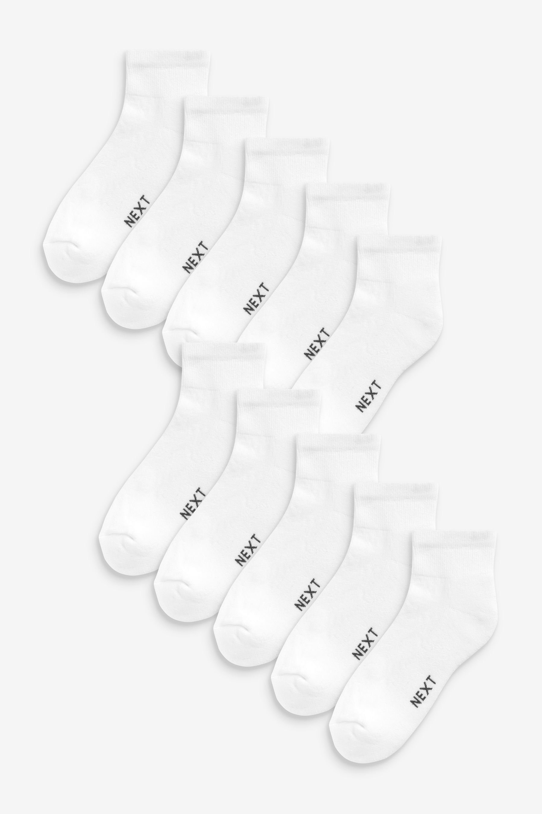 Next Sneakersocken Mittelhohe Sportsocken (10-Paar) White