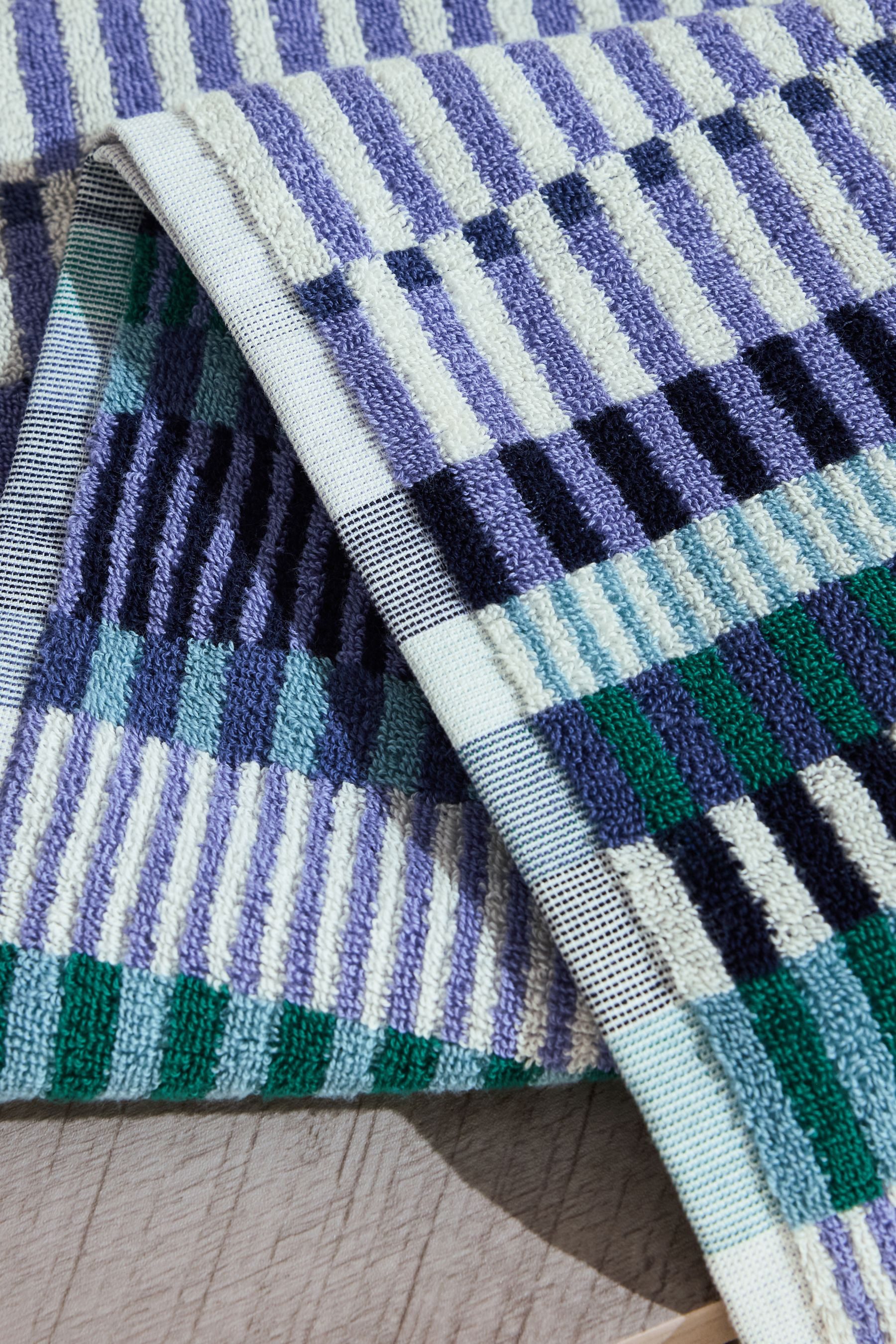 Next Handtuch Handtuch mit Streifen aus 100 % Baumwolle, (1-St)