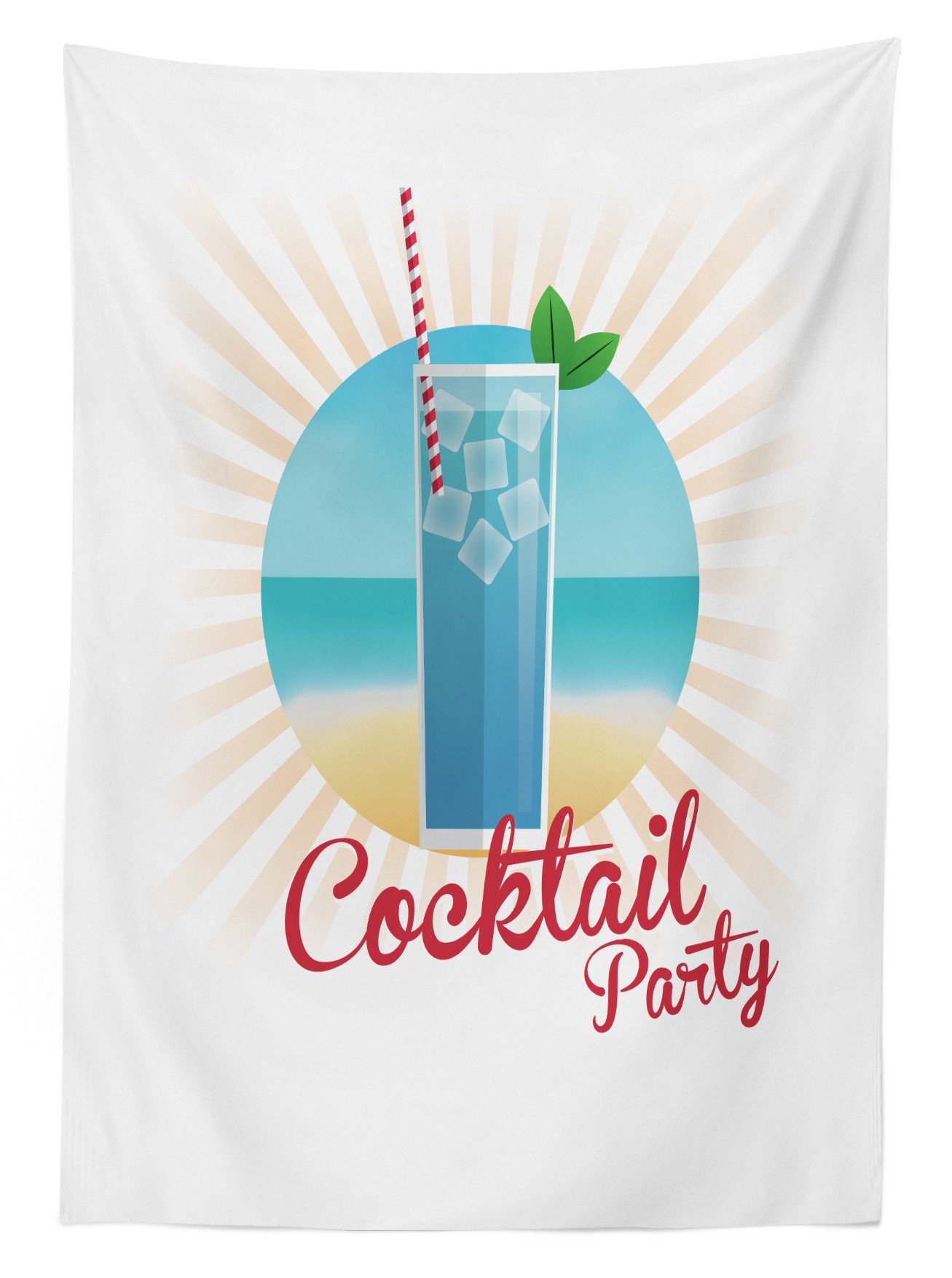 Farben, Farbfest Klare Abakuhaus den geeignet Strand-Cocktail-Party Außen Bereich Alkohol Tischdecke Für Waschbar