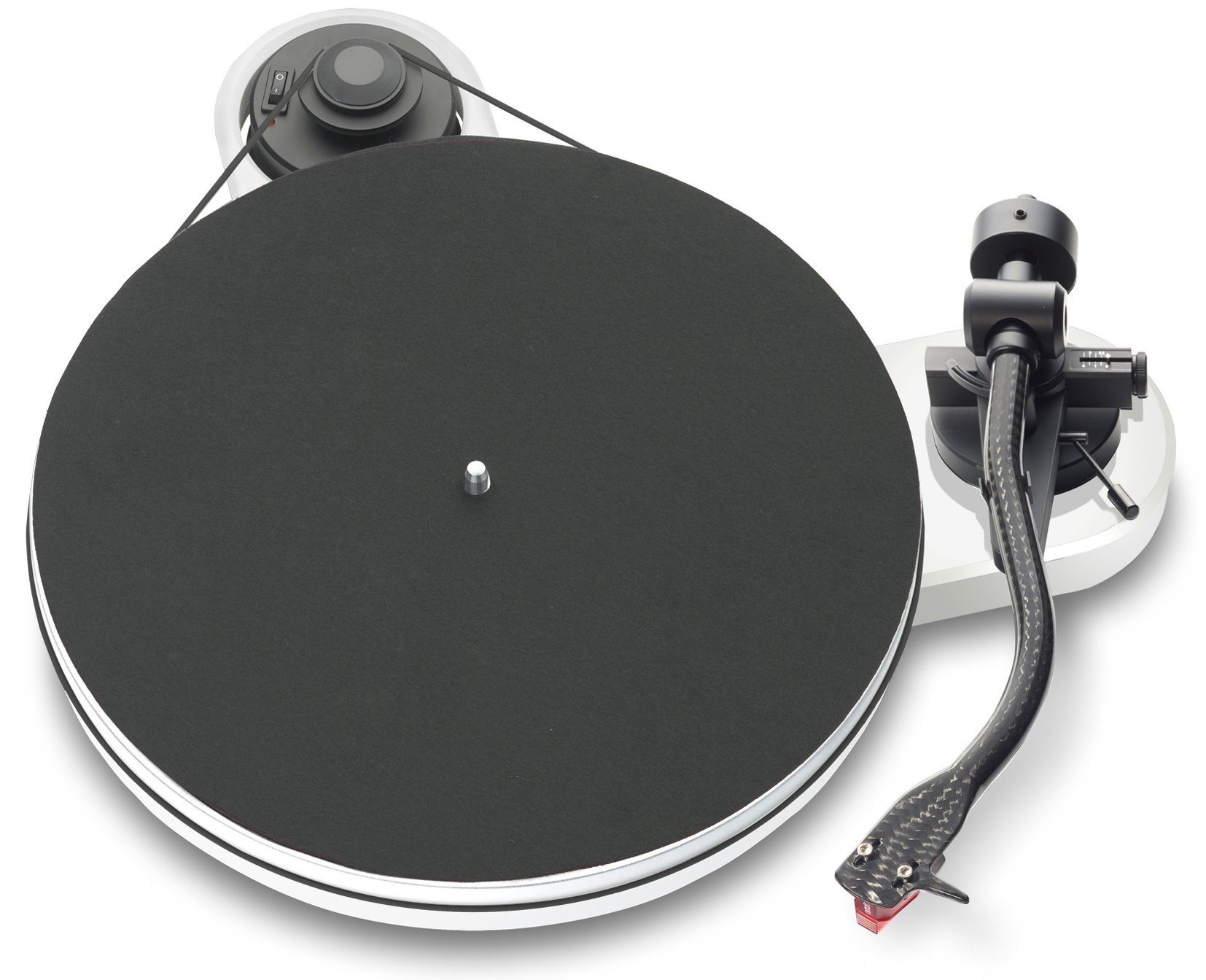 Pro-Ject 1 Pro-Ject Hochglanz Weiß Plattenspieler RPM Carbon