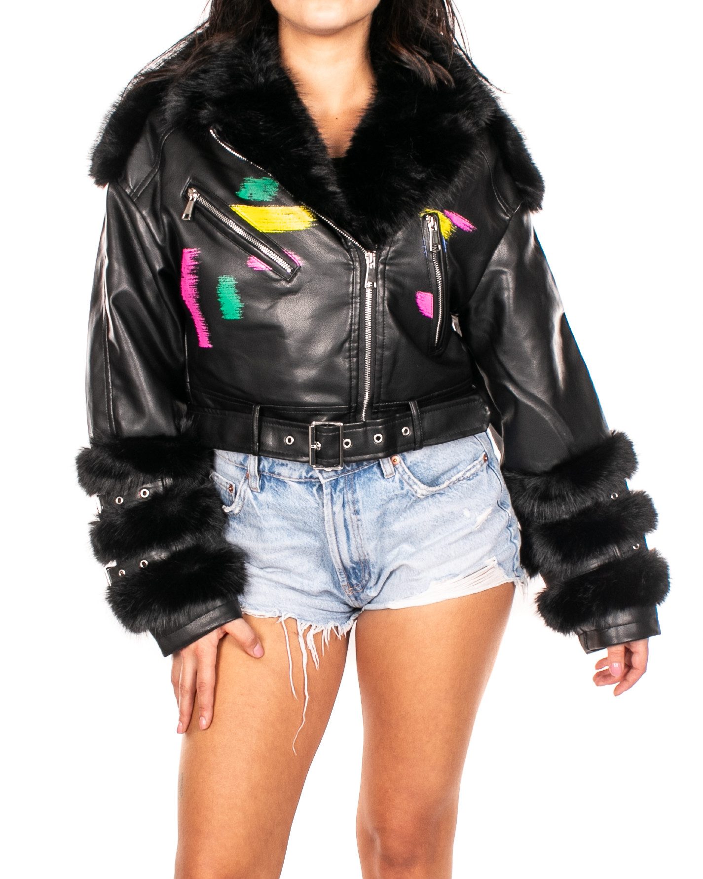 Sandy Lederatelier Lederimitatjacke DA-0857