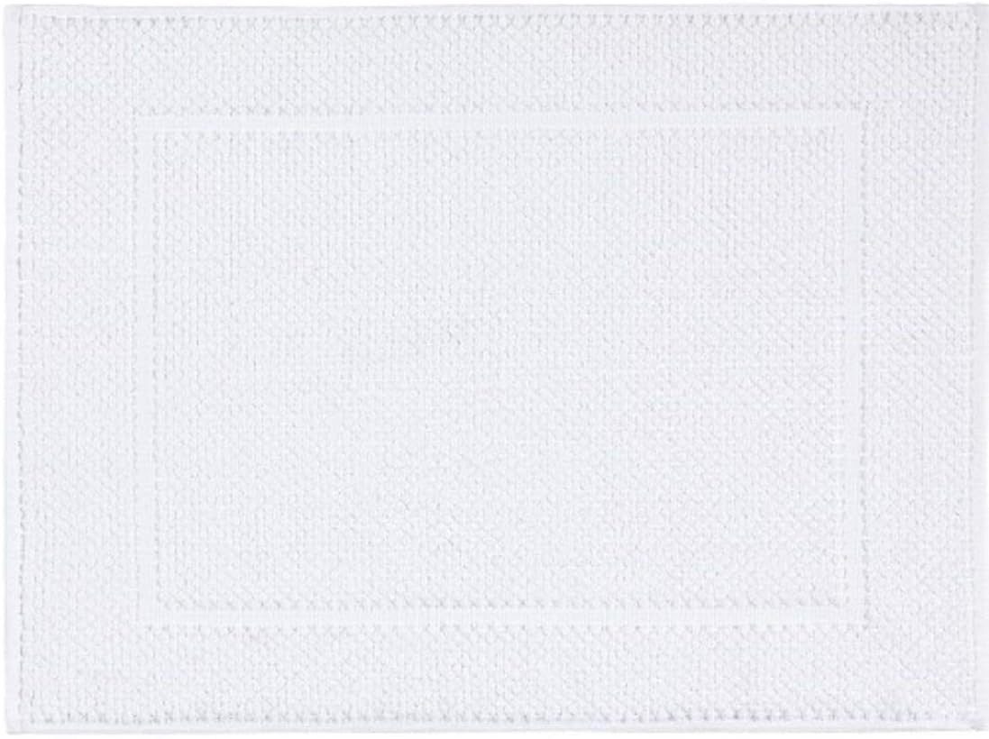Egeria Badematte Sparset 4 Stück Badvorleger Hotel Collection, Höhe 10 mm, Reiskornstrukutr und hat eine schmale Bordüre am Saum, strapazierfähig, Baumwolle, Rechteckig, Fußabtreter Vorleger Badteppich ca. 50 x 70 cm