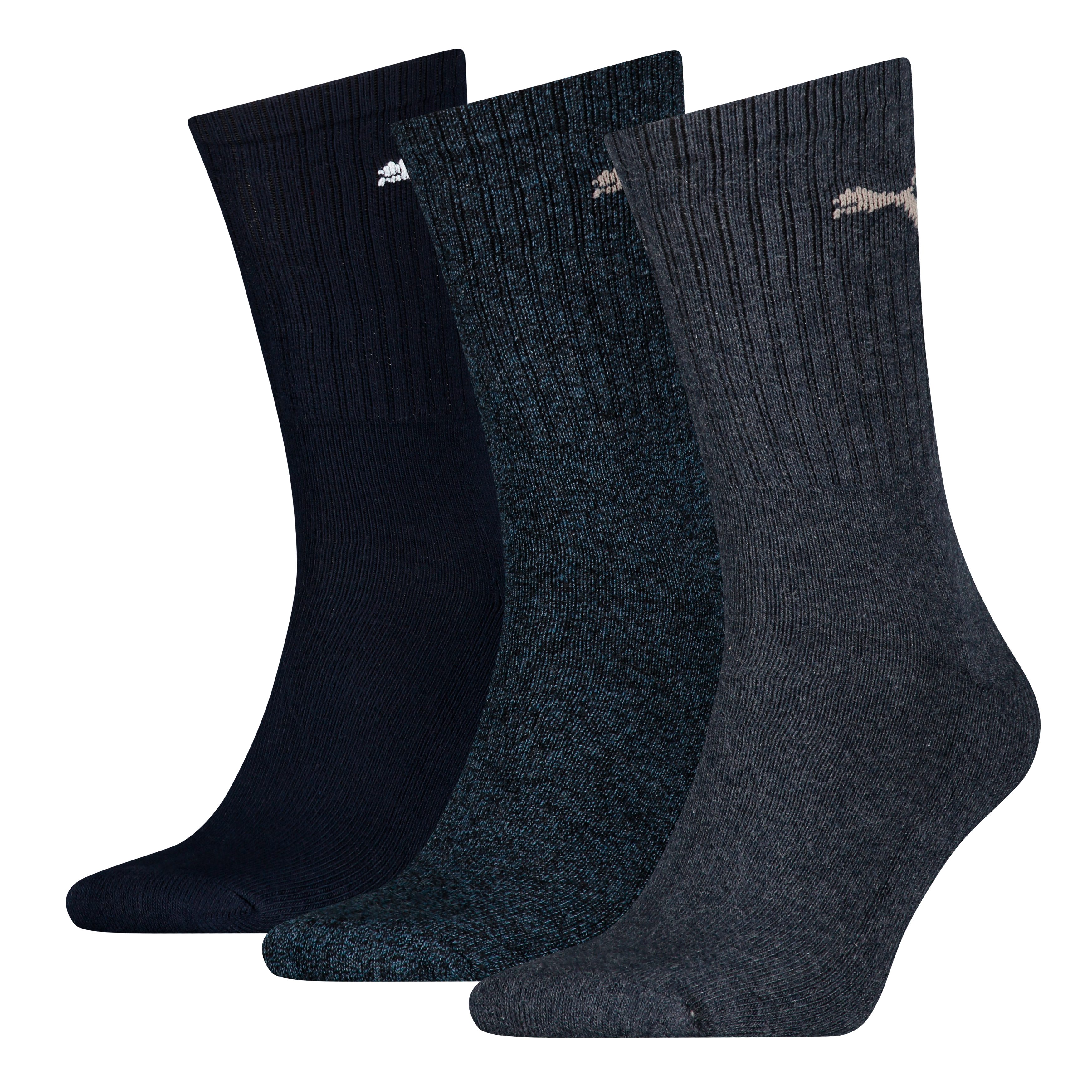 PUMA Socken PUMA UNISEX CREW SOCK 3P (3 Paar) mit farblichem Logo