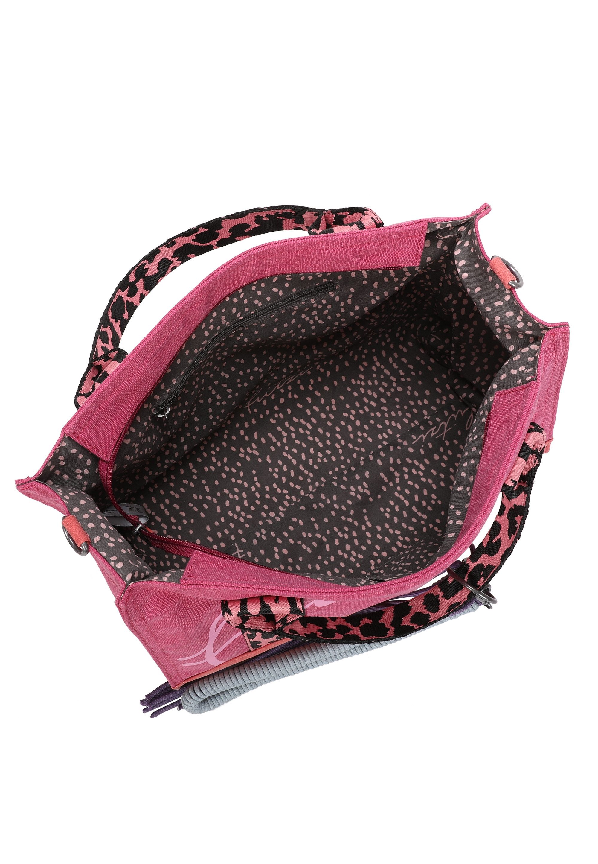 Fritzi aus Preußen Schultertasche Tote Bag Limited Summer Leo Pink Fruity, mit abnehmbarer Kordel