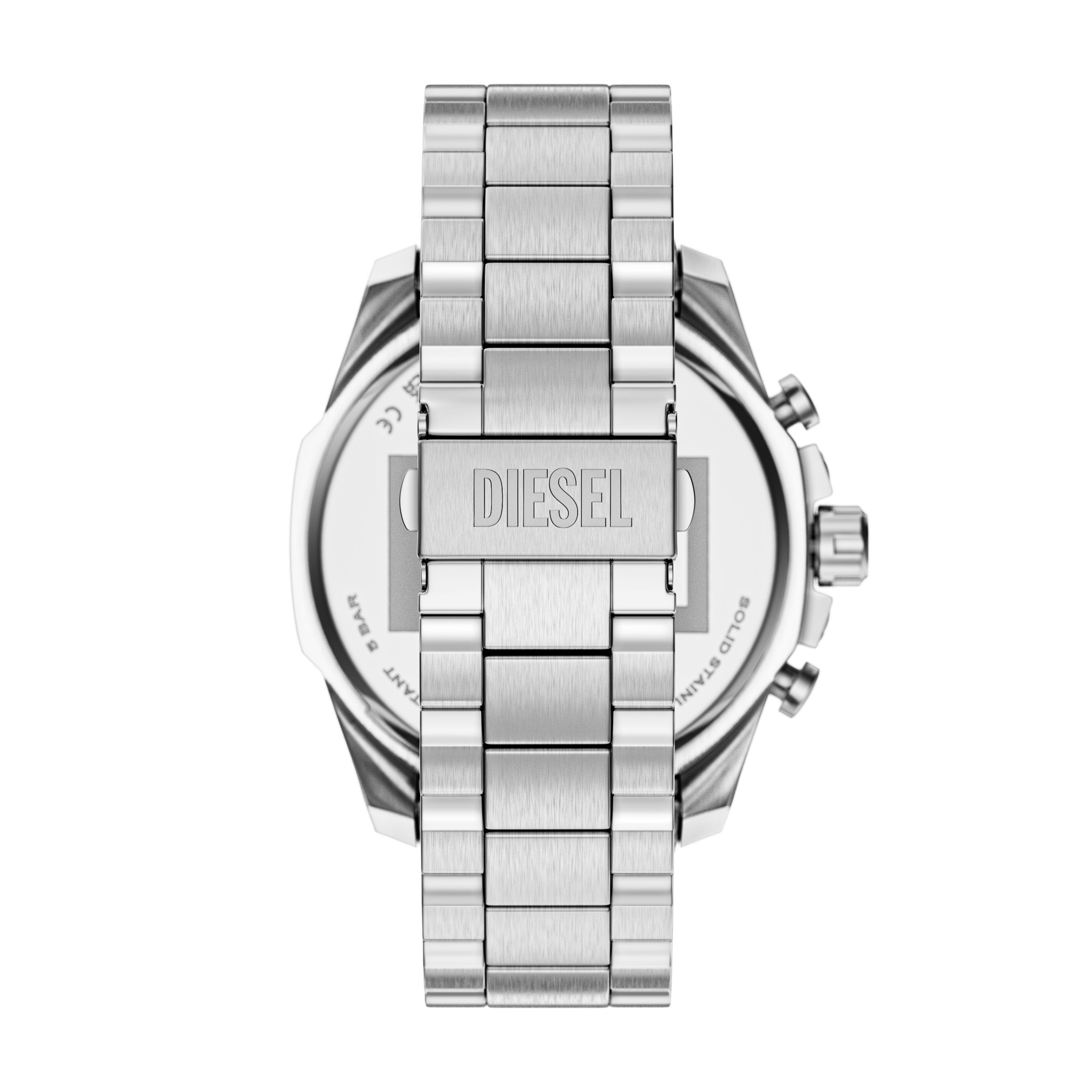 Diesel Chronograph Mega Chief Slim DZ4702, Quarzuhr, Armbanduhr, Herrenuhr, Edelstahlarmband, analog, Tag