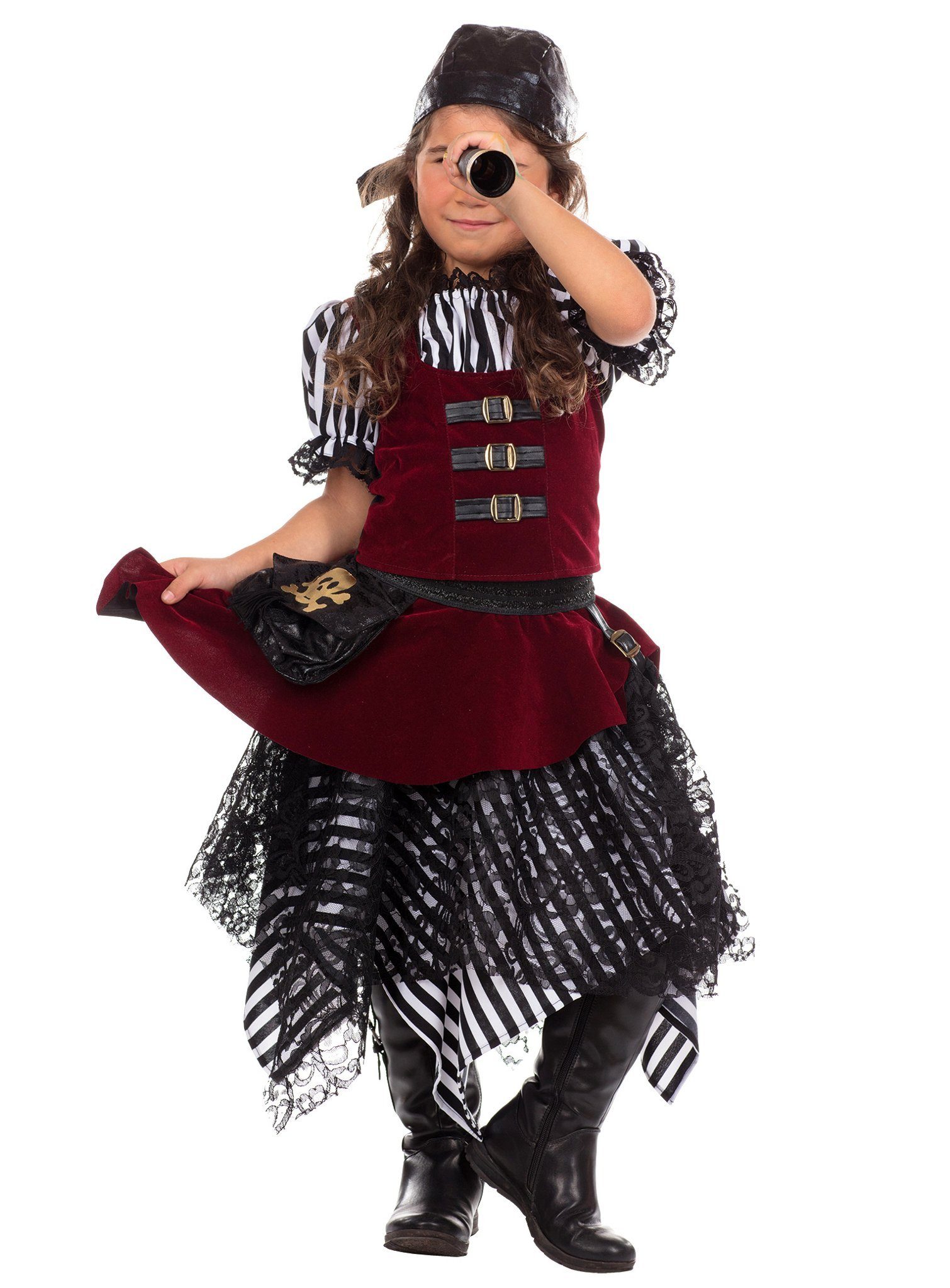 Rubie´s Piraten-Kostüm Piratin Kostüm - Karneval Faschingskostüm Kinder