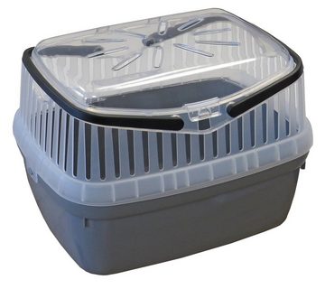 PETGARD Tiertransportbox 2er Sparpack Transportbox für Kleintiere, wie Hamster, Meerschweinchen, Kaninchen usw. 2 x Grau