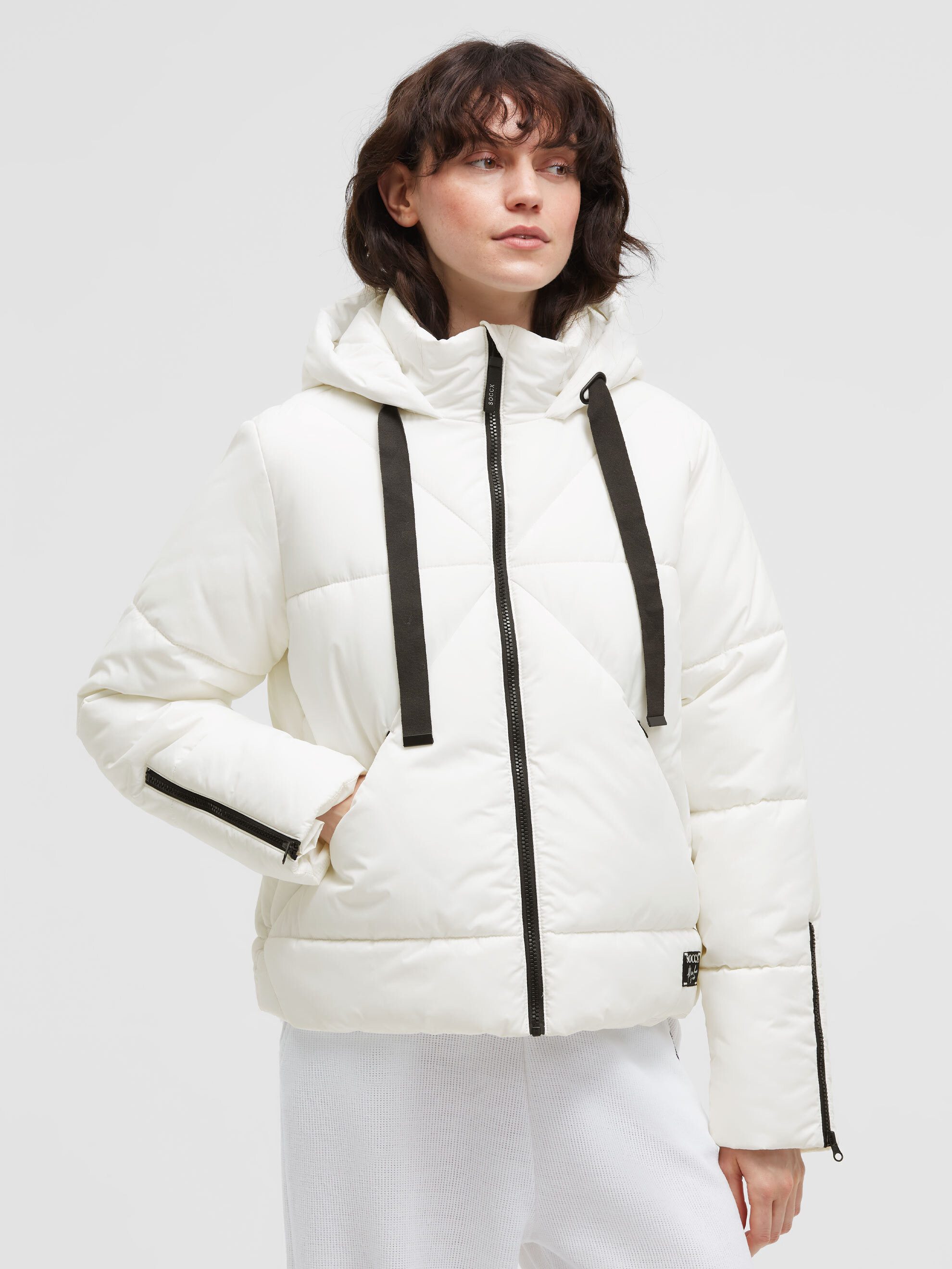SOCCX Winterjacke mit Reißverschluss an den Einschubtaschen