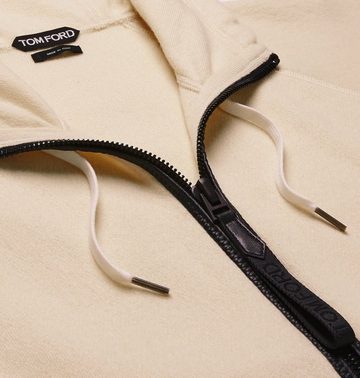Tom Ford Winterjacke TOM FORD Cashmere Leather Jacket Hooded Zip Blouson Cardigan Jacke Swe